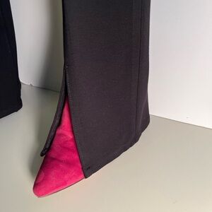 Joe’s jeans black cotton split front pants sz 12